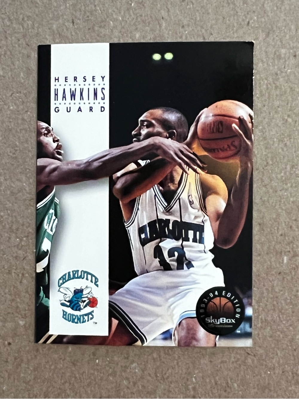 1993-94 Skybox Premium - Hersey Hawkins #203  Charlotte Hornets Basketball Card